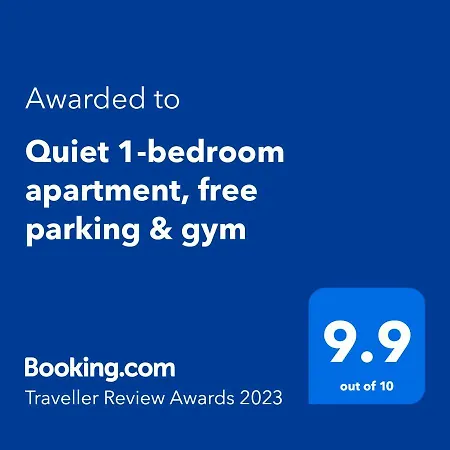 Quiet 1-bedroom Apartment, Free Parking & Gym *